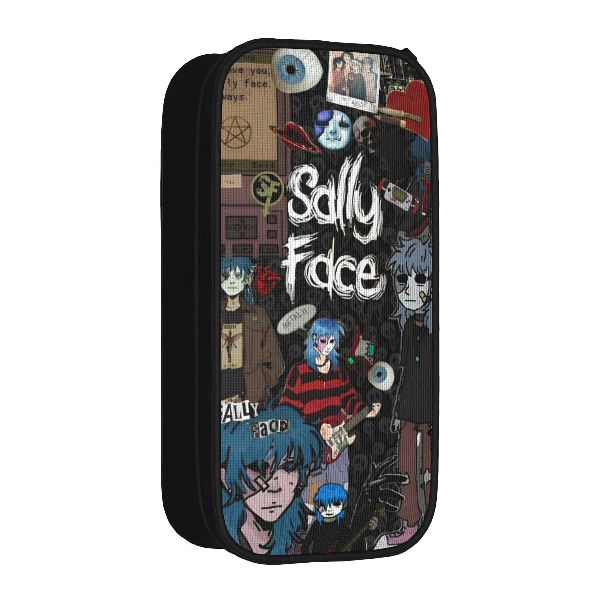 Creative Sally Face Sal Fisher SF Pencil Cases Game Gothic Pencilcases Pen Student Big Capacity Bags School Zipper Stationery