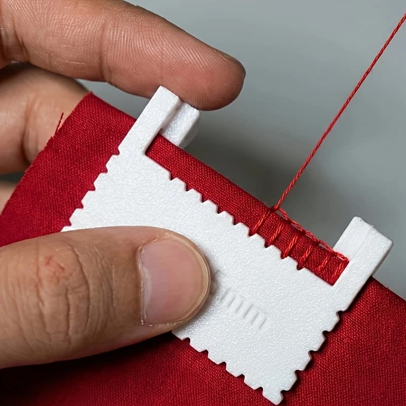 Kit di guida per cuciture a clip con spaziatura costante di 3/4/5 mm, strumento di precisione per cuciture su tessuti, ricami e lavorazione del cuoio