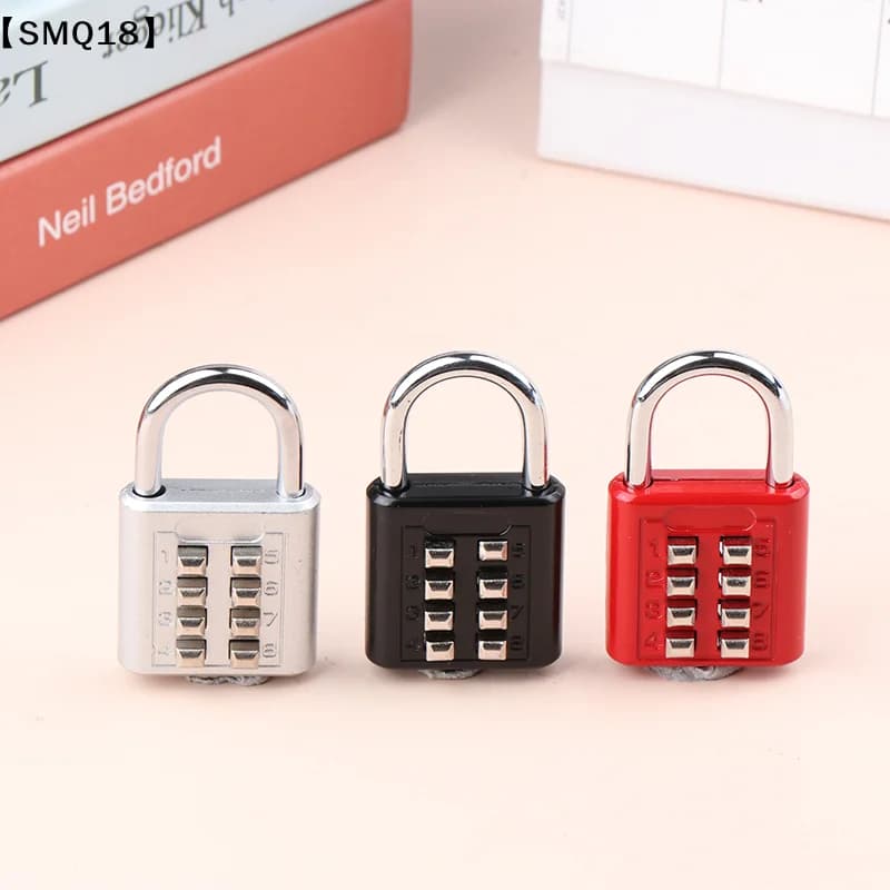 8 Digits Password Code Combination Padlock Zinc Alloy Suitcase For Luggage Travel Smart Lock Code Keyed Anti-thieft Lock【SMQ】