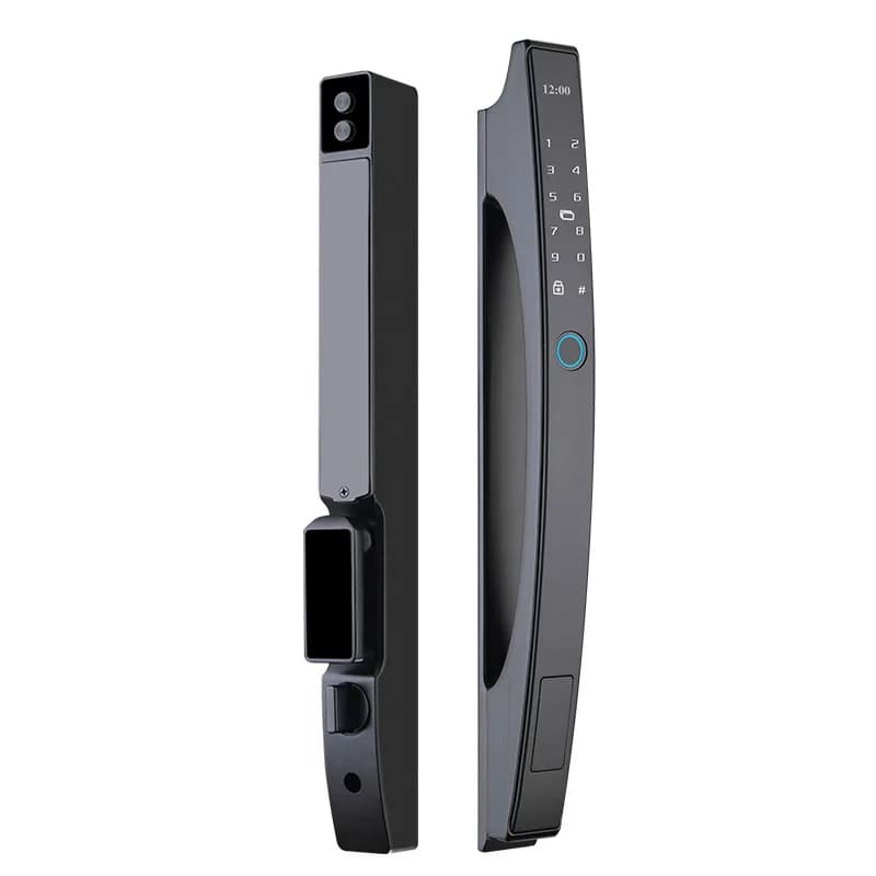 Serratura Elettronica Intelligente Completamente Automatica con APP, Impermeabile, per Porte Scorrevoli, Smart Lock WiFi Bridge Breaking in Alluminio Graffiti