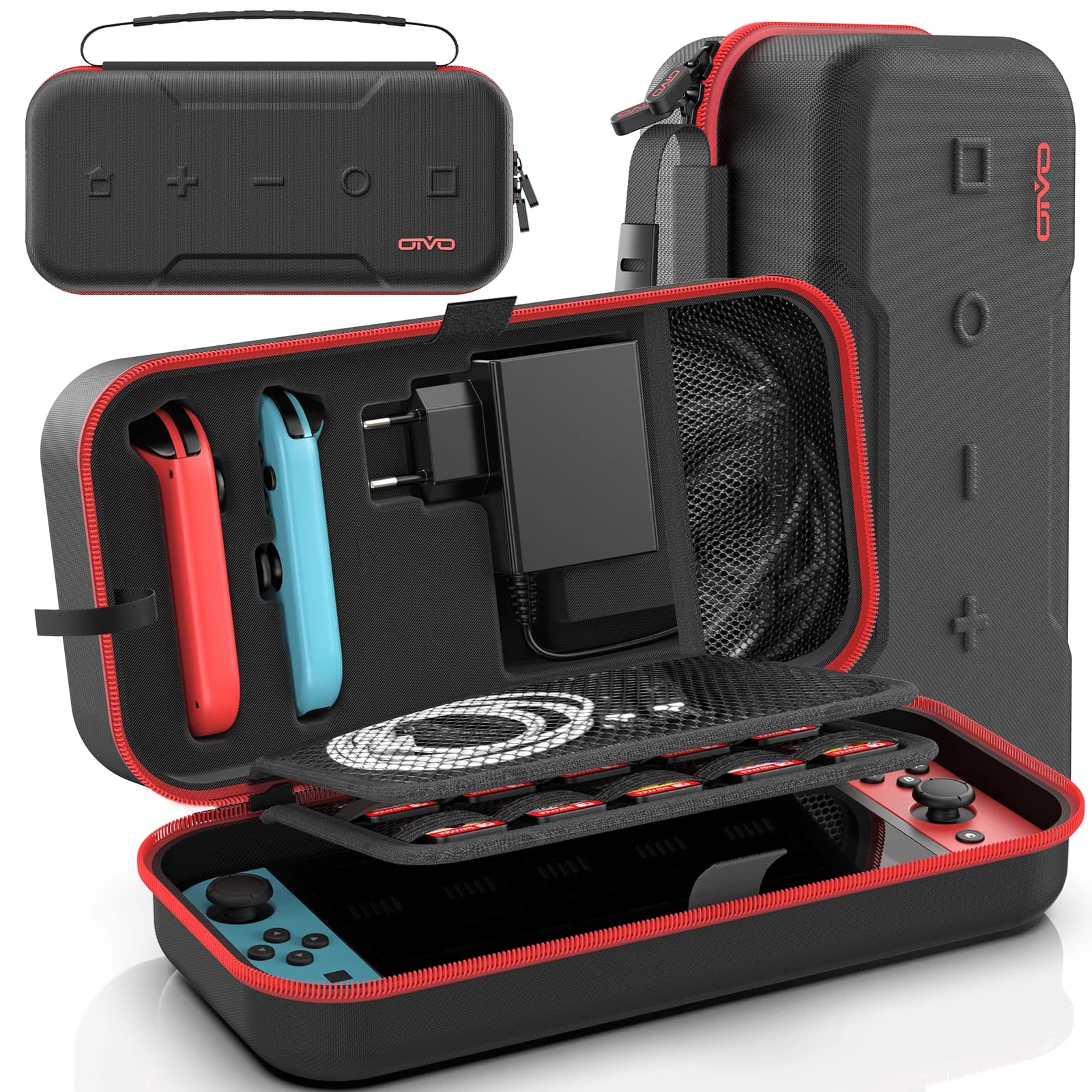 OIVO Large Storage Bag for Switch Portable Transport Protective Case Waterproof Non-scratch Travel Bag for N-Switch OLED