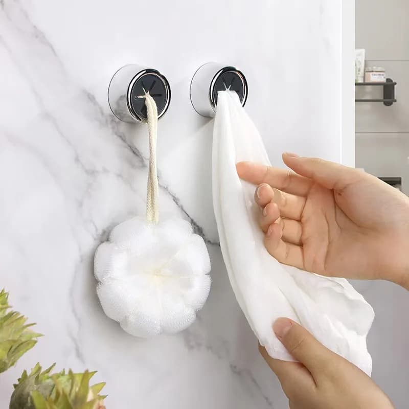 Gancio a ventosa di lusso leggero, forte carico, gancio adesivo senza trapano per bagno e bagno, adesivo senza traccia per Wal