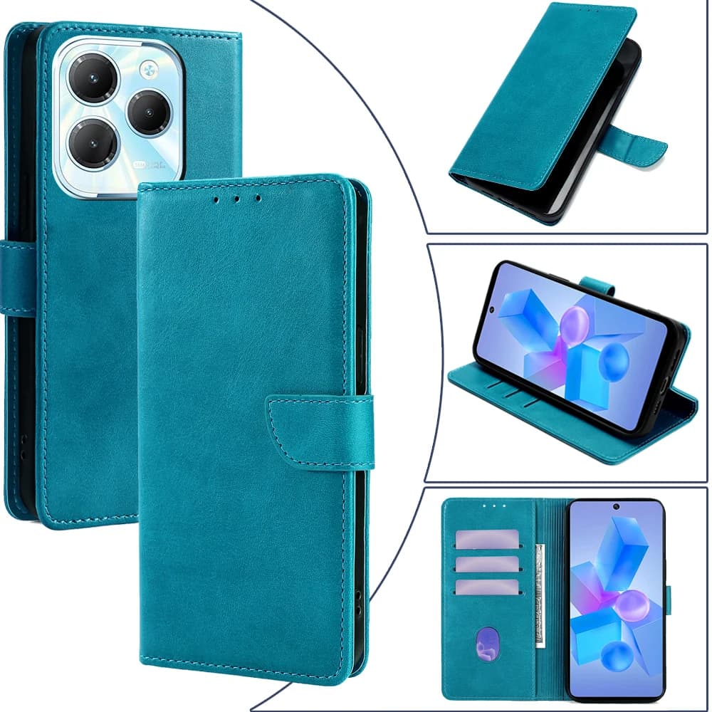 Custodia per telefono con vibrazione magnetica per Infinix Hot 40 Pro 40i 30i 20S Hot 30 20 Play Custodia a portafoglio in pelle NFC Slot per schede Funda Coque