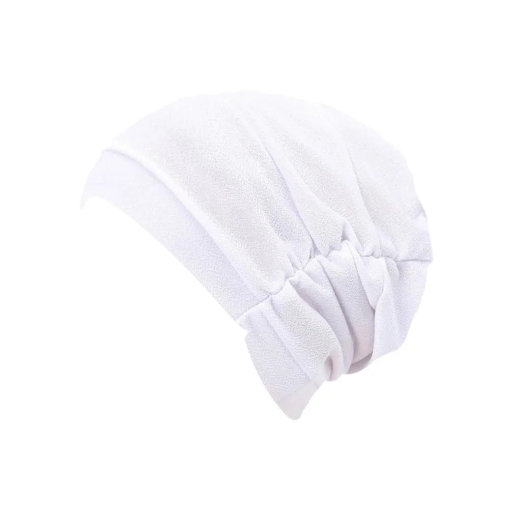 Fashion Vintage Hijab Caps Elastic Wrap Style Islamic Headband Breathable Soft Polyester Cancer Chemo Hat Hair Loss