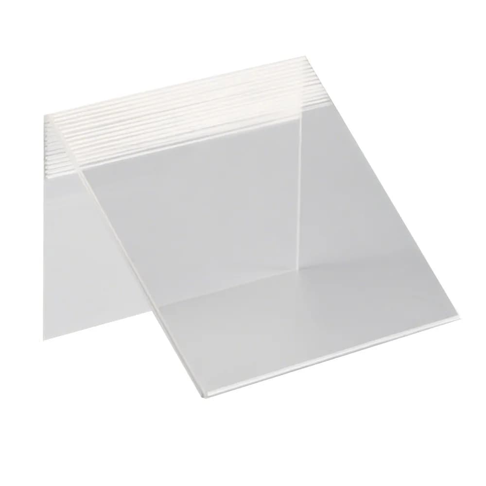 4 Pezzi Porta Etichette Prezzo A6 L in Acrilico Trasparente, Supporti per Etichette, Cornice Espositiva per Negozi, Copertura per Cartellini Prezzi Supermercato