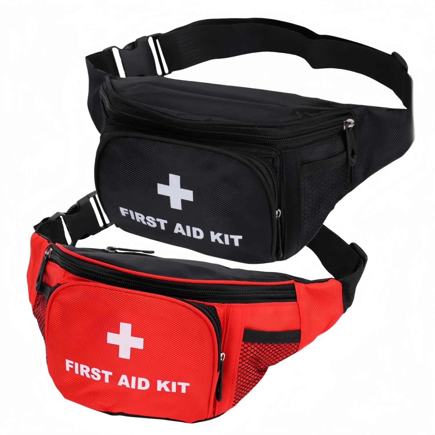 Marsupio da Bagnino per Pronto Soccorso, Impermeabile, con Tasche con Cerniera, Tracolla Regolabile, Kit di Sicurezza per Esterni, da Viaggio, Rosso