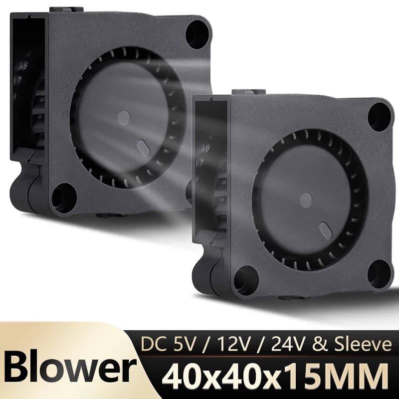 2 pz Gdstime 40mm 24 V 12 V 5 V DC Brushless 40x40x15mm Raffreddamento Radiale Turbo Ventilatore Ventola per FAI DA TE 3D Stampante Estrusore Umidificatore 4015