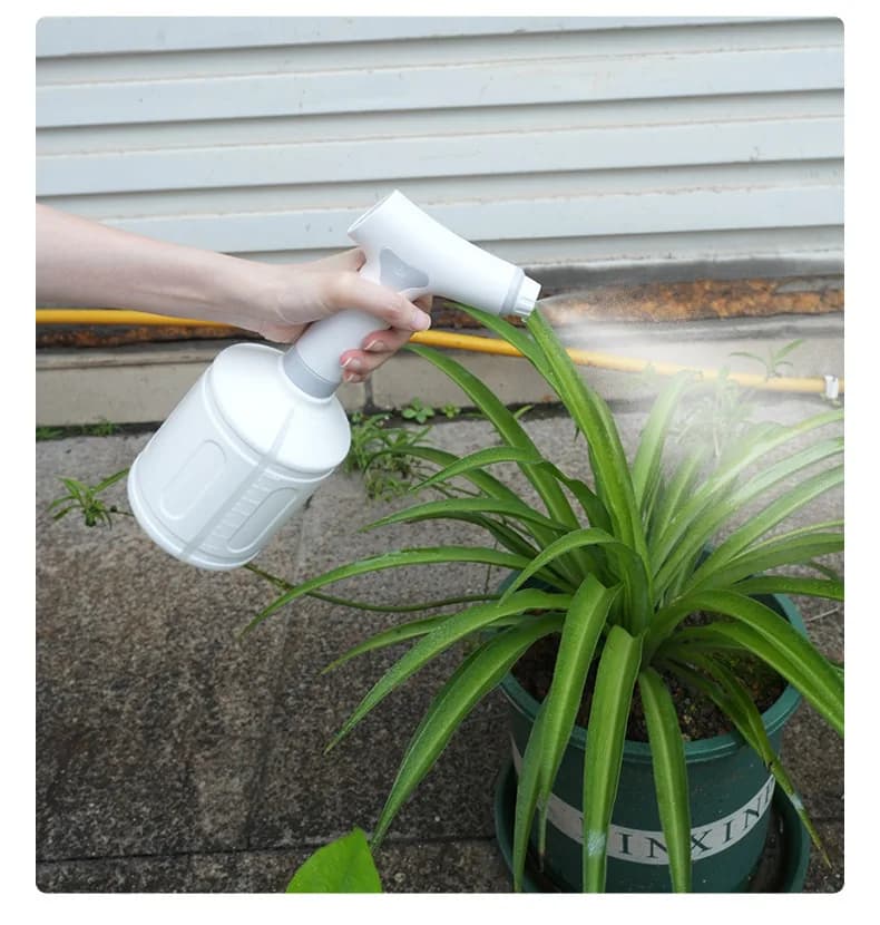 2026-1L Bollitore elettrico ricaricabile per irrigazione in plastica Spruzzatore automatico ad alta pressione per giardinaggio domestico Potenza di uscita 5W Handhel