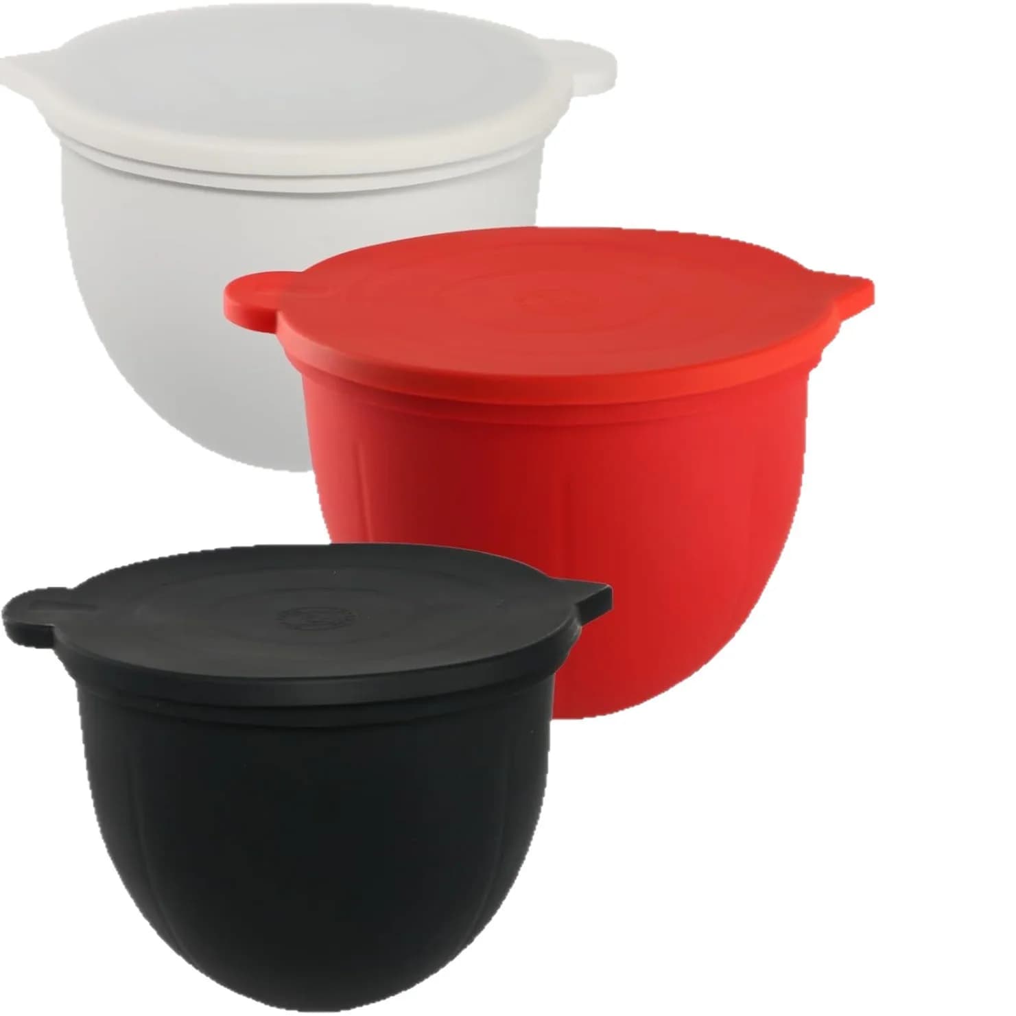 Ciotola universale in silicone da 1 pezzo con coperchi per miscelatori Kitchenaid Tilt-head da 5 Qt - Accessori per mixer Accesso resistente al calore per uso alimentare