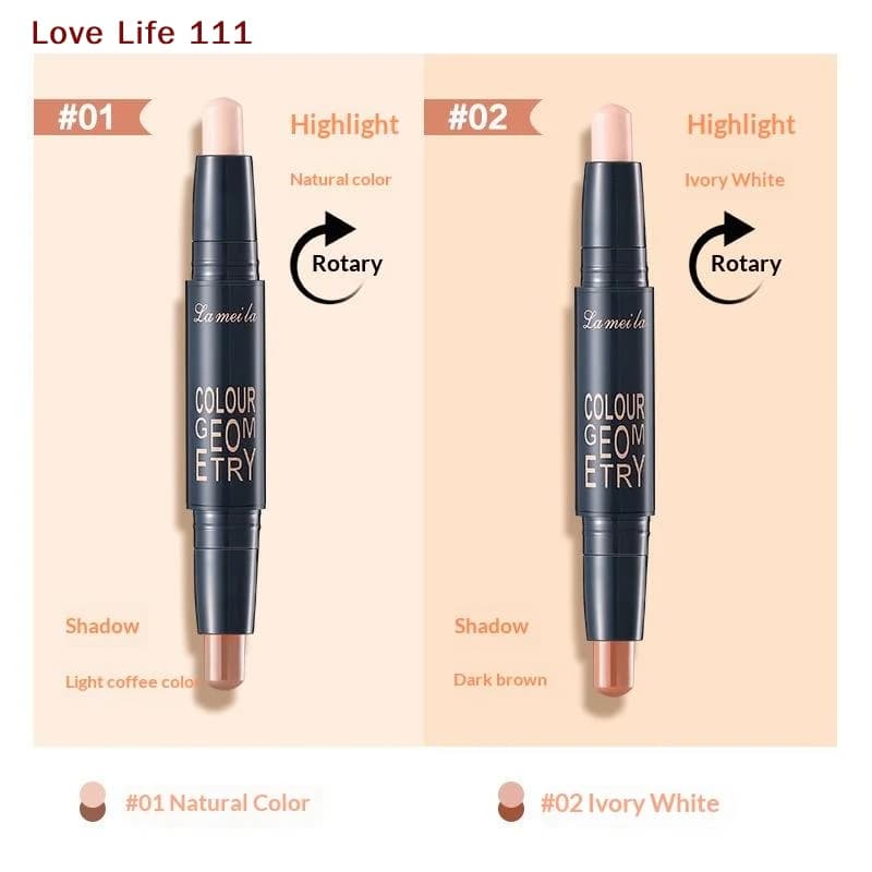 New 2in1 Double-ended Concealer Stick High Coverage Waterproof For Facial Makeup Lightweight Long Lasting Concealer Makeup Tool