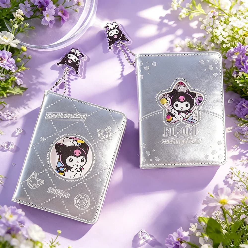 Genuine Sanrio Kuromi Loose-Leaf Planner Kawaii Hardcover Scrapbook Diary Notebook School Office Workbook Study Stationery Gifts