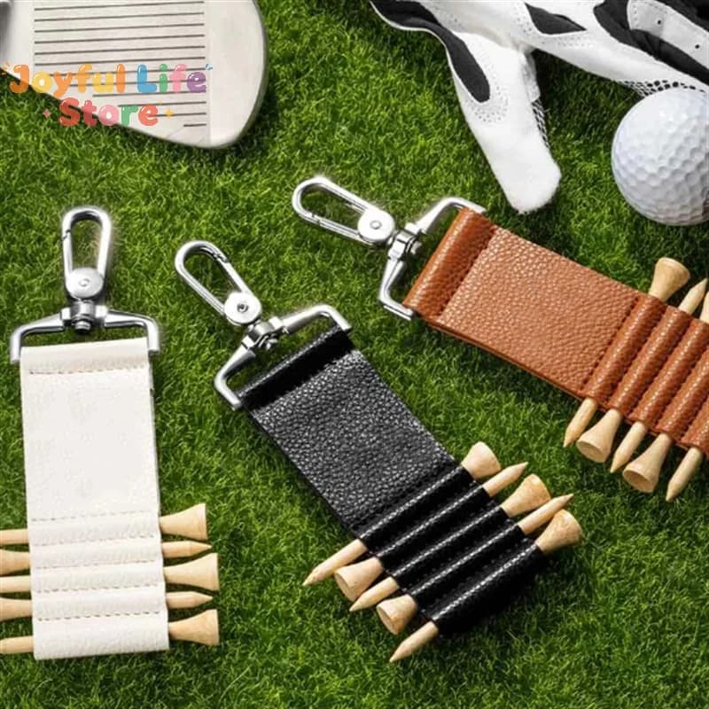Hot Colorful Golf Hang Gloves Magic Tape Double Sided Golf Tee Holder Clip Outdoor Portable Hanging Golf Tees Golf Accessories