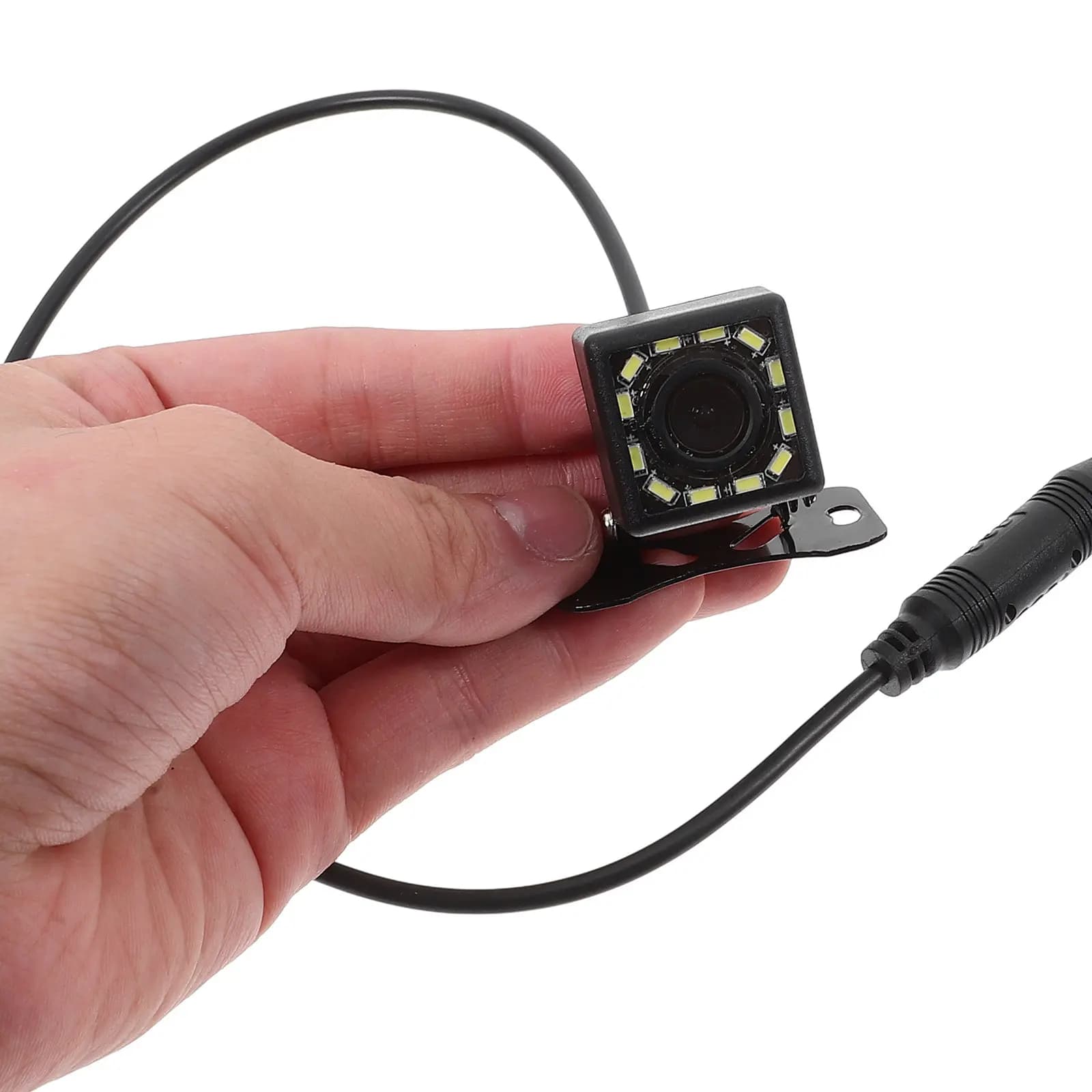 Telecamera di Retromarcia Universale per Auto con Visione Notturna HD e 4 Luci di Riempimento per Sicurezza e Visione Posteriore del Veicolo