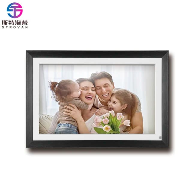 Cornice per foto artistica digitale Wi-Fi da 15,6 pollici con controllo tramite app per regalo di nonni