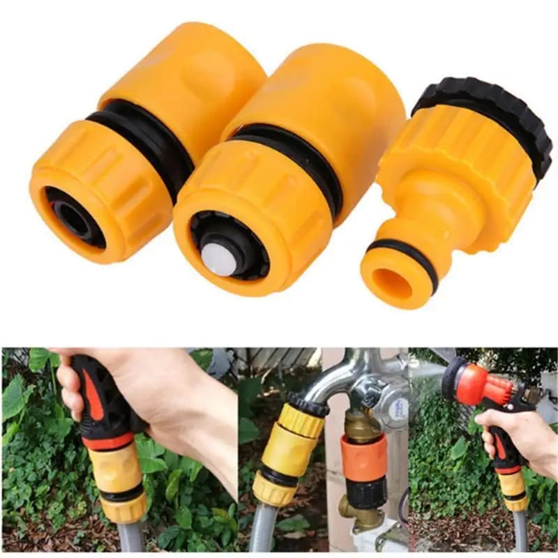 Connettore acqua da giardino + raccordi per tubi flessibili adattatori per rubinetto pz/set 1/2"