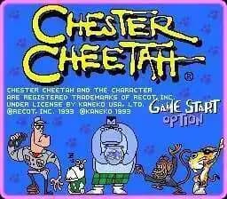 Carta da gioco MD Chester Cheetah a 16 bit per Sega Mega Drive per Genesis