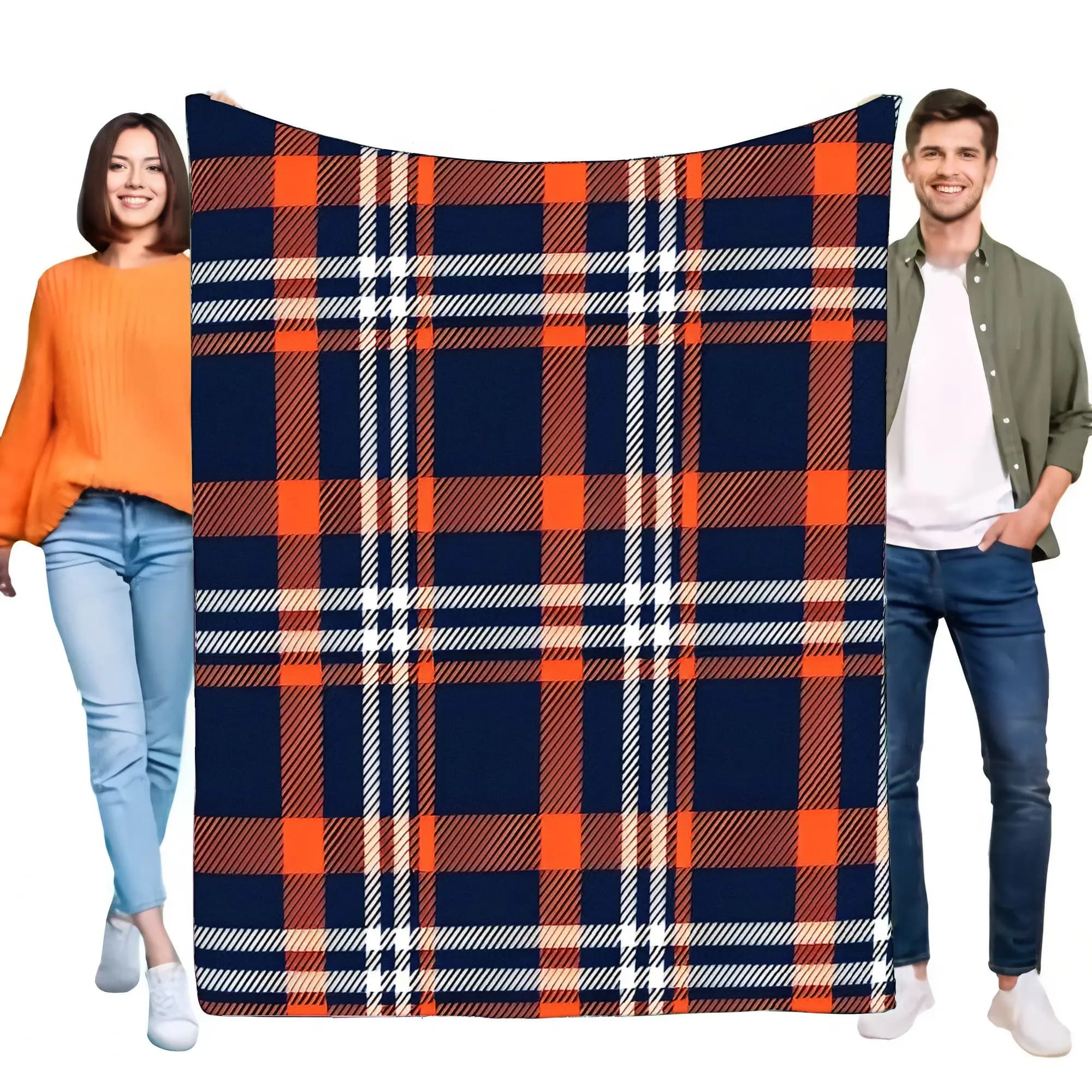 Coperta Plaid Accogliente, Morbida e Calda, Leggera, per Divano e Letto, Perfetta per l'Autunno, Decorazione per la Casa, Idea Regalo per Amici e Famiglia