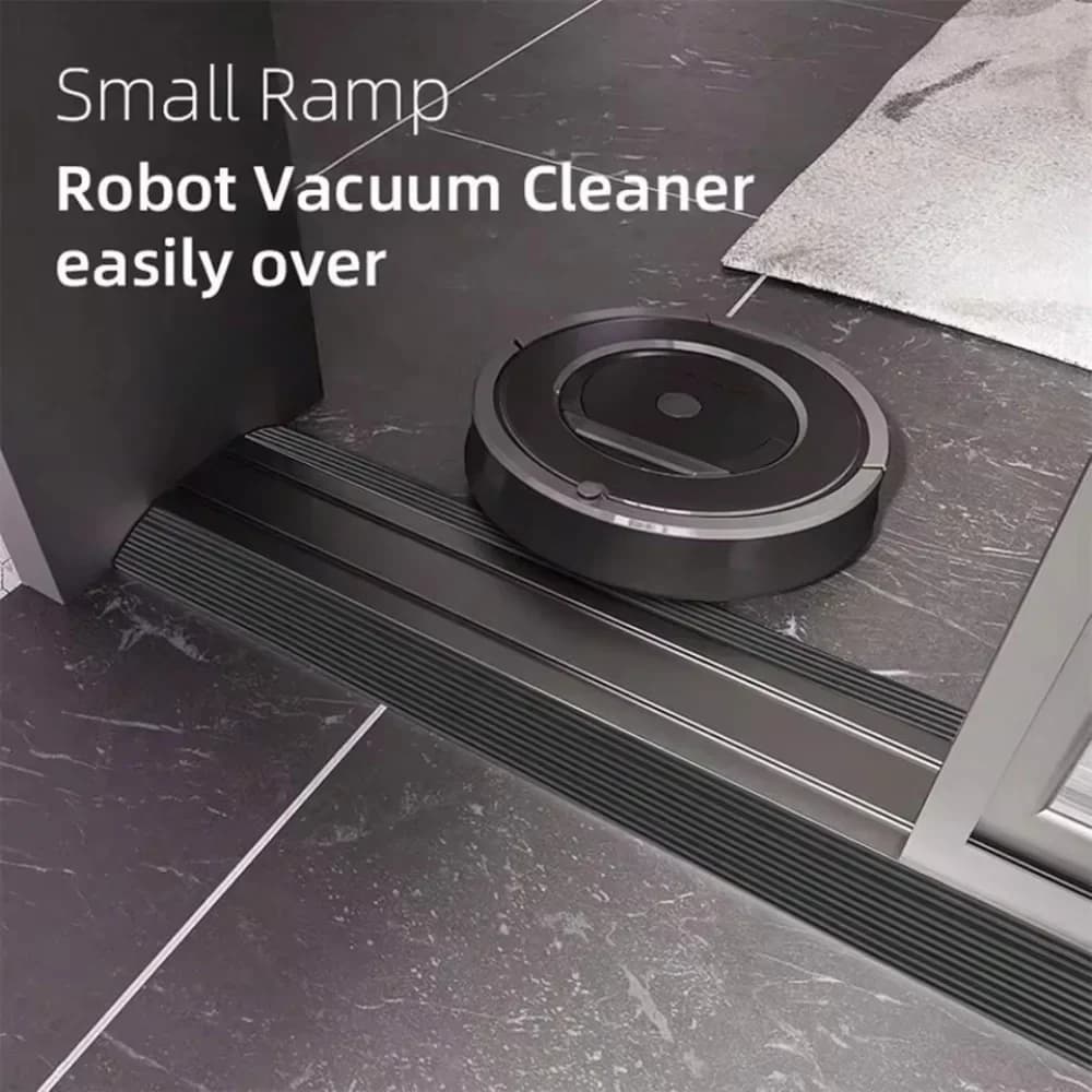 Rampa Multiuso da 0,8M, Tappetino per Soglia Porta Autoadesivo, Durevole e Antiscivolo, Adatto per Aspirapolveri Robotici, Accessori per la Casa