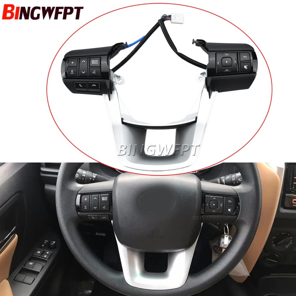 For Toyota Hilux Revo Rocco Fortuner New Volume Sound Button with Backlight 2015 2016 2017 2019 2020