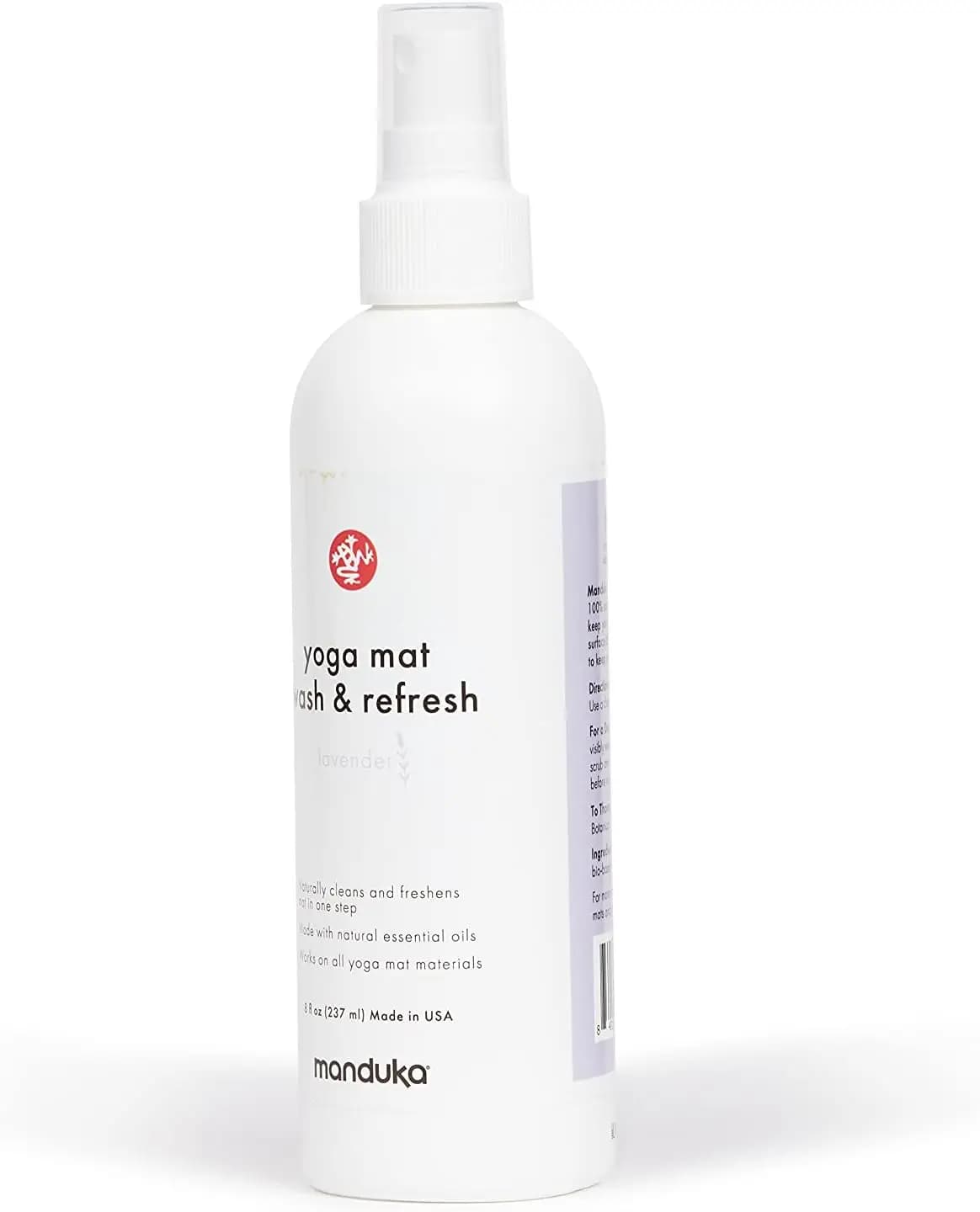 Natural cleansing spray for yoga mats - Lavender perfume, 236 ml, not irritating and suitable for pets