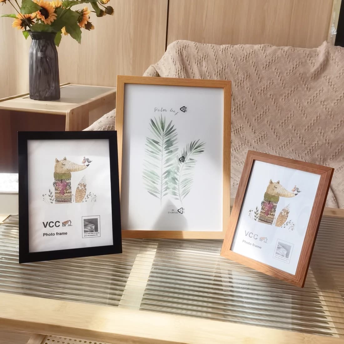 Cornice in legno 10X15/15X20/20X25cm Living Decor A4 Honors Certificato Cornice per documenti Cornice per foto per desktop da appendere alla parete