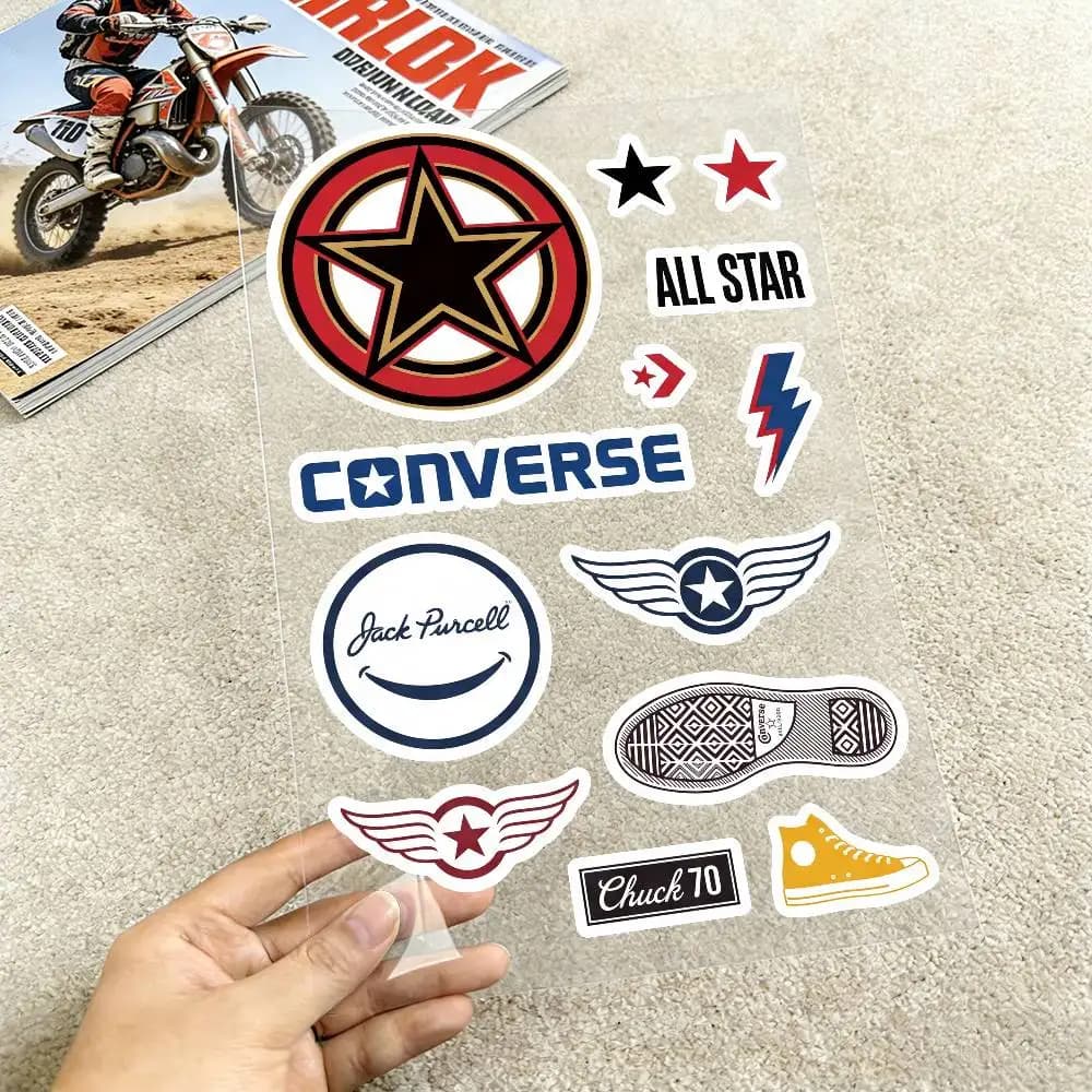 Poster C-on-ver-se Motorcycle Reflective Stickers Waterproof Decals For Helmet Scooter Fuel Tank Toolbox Racing