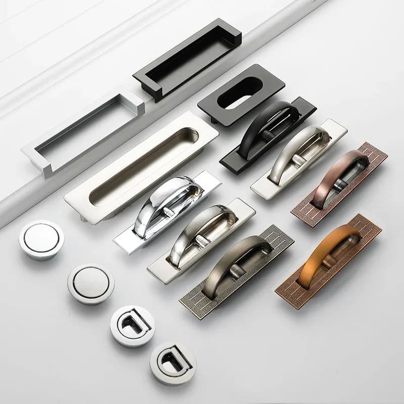 Maniglia tatami giapponese a scomparsa, porta dell'armadio a scomparsa incorporata, armadio a scomparsa, maniglia del cassetto, accessori hardware