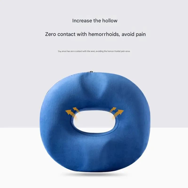 Cuscino del cuscino del sedile in memory foam per alleviare il dolore dell'emorroidi e del coccyx – Ciambella ortopedica con design cavo