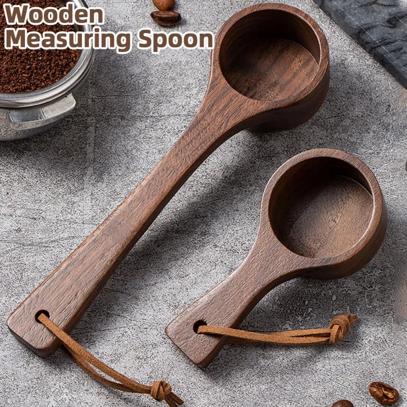 Set di cucchiai dosatori in legno Cucchiai dosatori da cucina Cucchiaino per tè e caffè Cucchiaio dosatore per spezie per zucchero Strumenti di misurazione per cucinare a casa