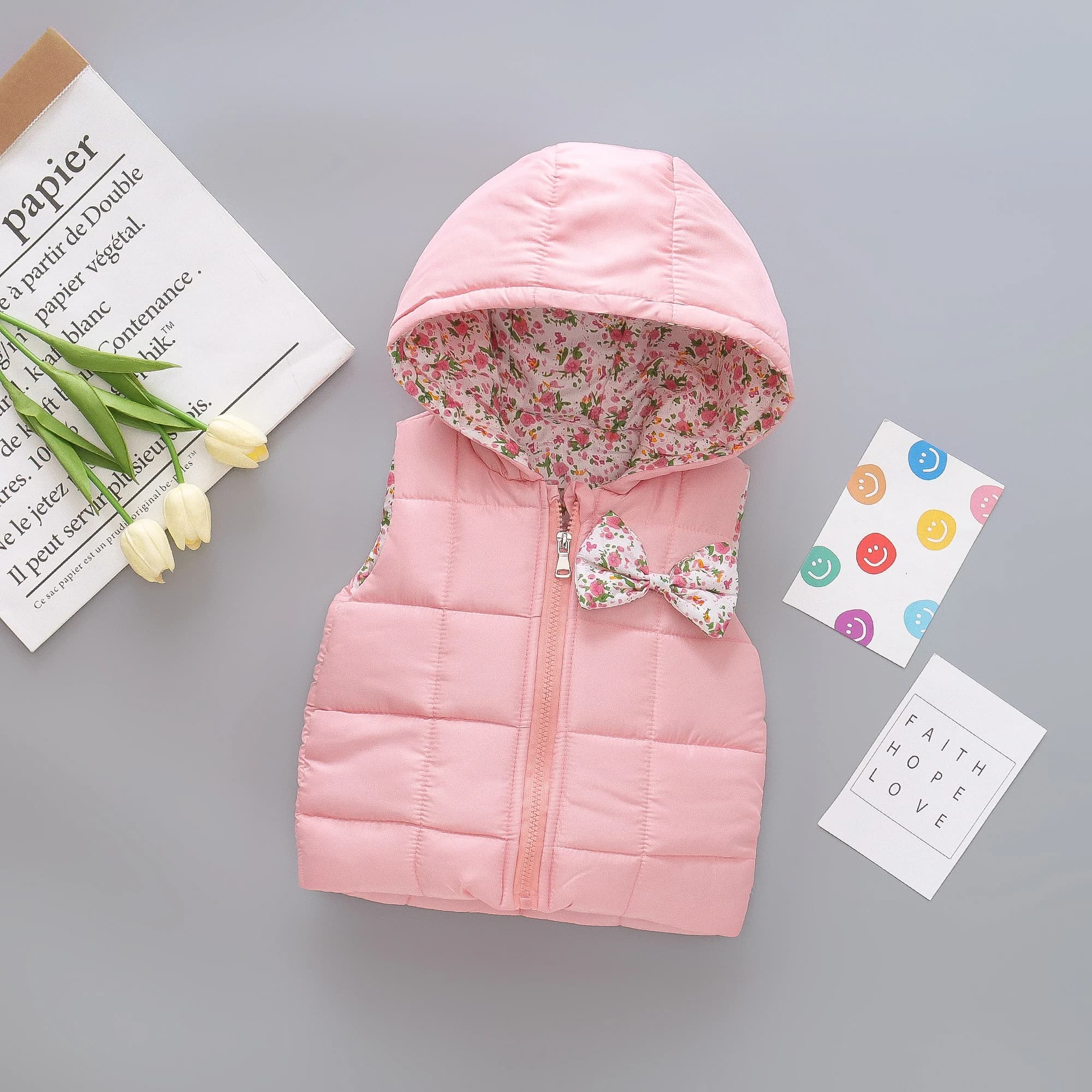 Abbigliamento invernale per bambini, gilet per neonati e bambini, gilet caldo per bambini, giacca a spalla, giacca in cotone per abbigliamento esterno