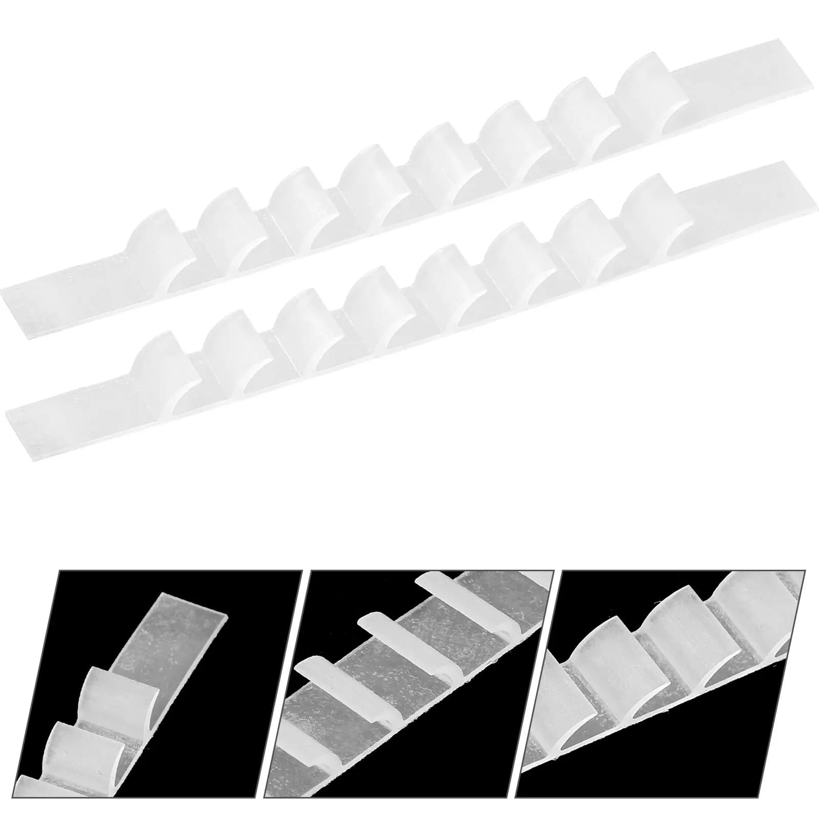 50 Pcs Laundry Coat Hanger Home Clothes Strips White Anti Slip Stickers for Hangers