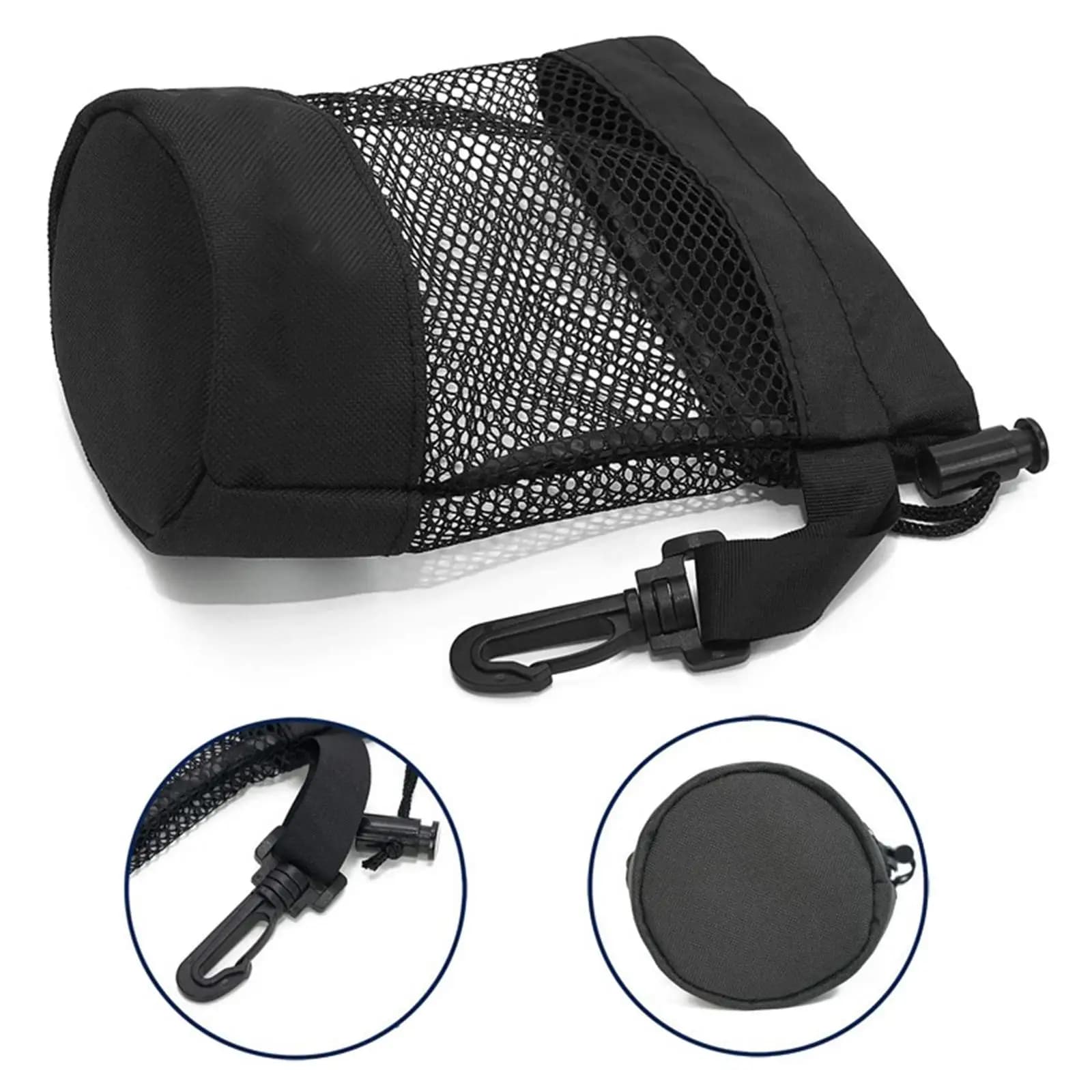 Borse per palline da golf in rete di nylon Organizer per palline da golf con coulisse portatile