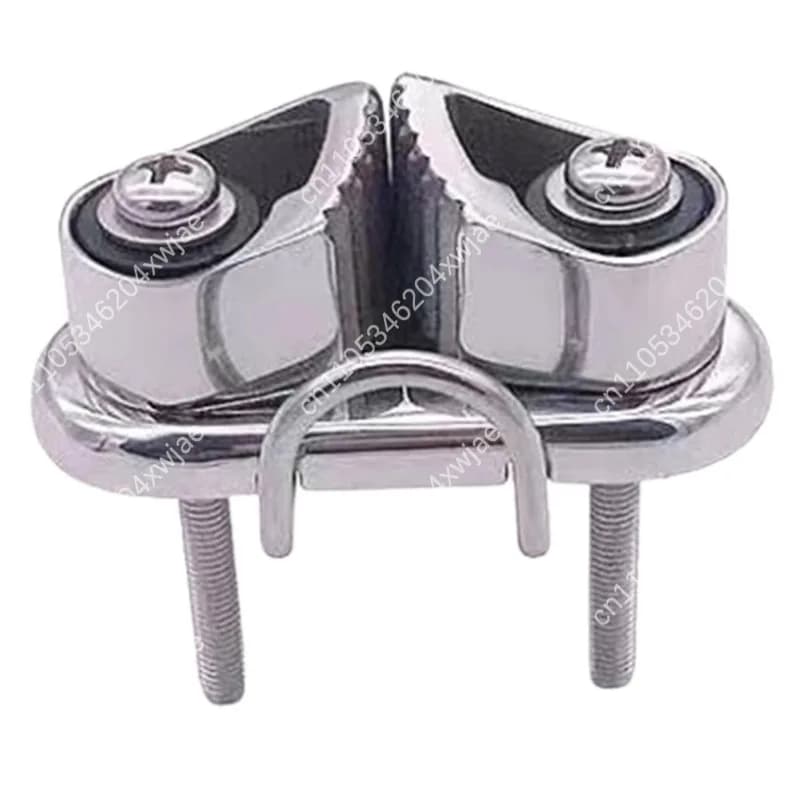 Morsetto a camma in acciaio inossidabile 316 con anello di guida, morsetto per fune per barche a vela per cime da 3-15 mm, camma marina per yacht e gommoni