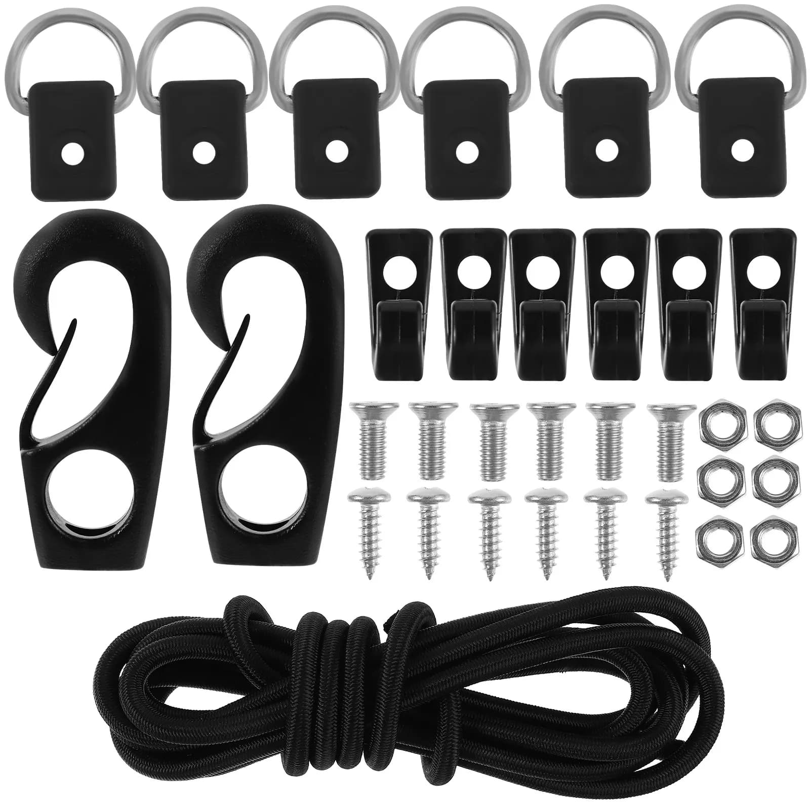 Set di Corde di Ormeggio Resistenti per Yacht e Kayak, Cinghie Elastiche per Pagaie, Accessori Utili per Ormeggio Imbarcazioni
