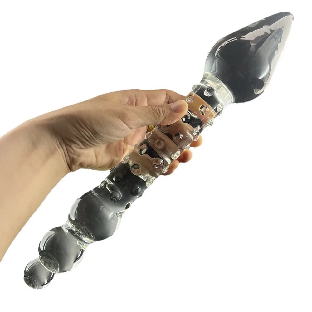 Plug Anale Femminile Extra Lungo 420x75mm, Masturbatore, Prodotti Erotici, Bacchetta in Vetro, Plug Anali Esterni, BDSM, Sesso di Coppia