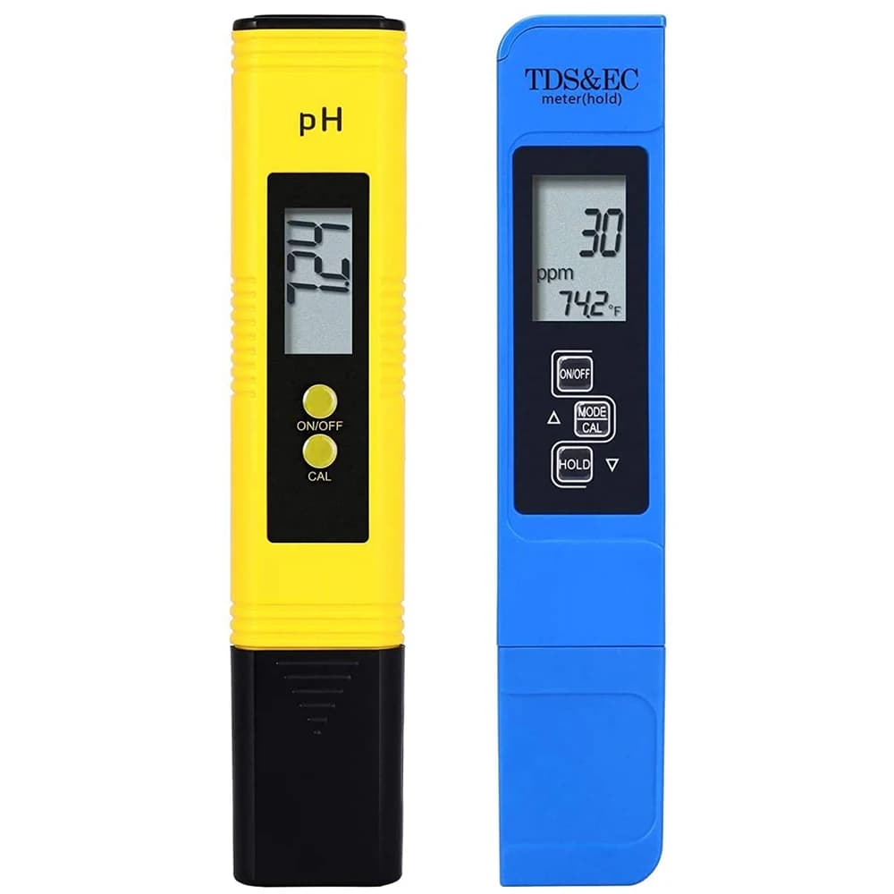 2 pz TDS PH Meter Tester Acqua Digitale 0.01ph Misuratore PH Ad Alta Precisione 0-9990ppm Temperatura TEMP PPM Tester