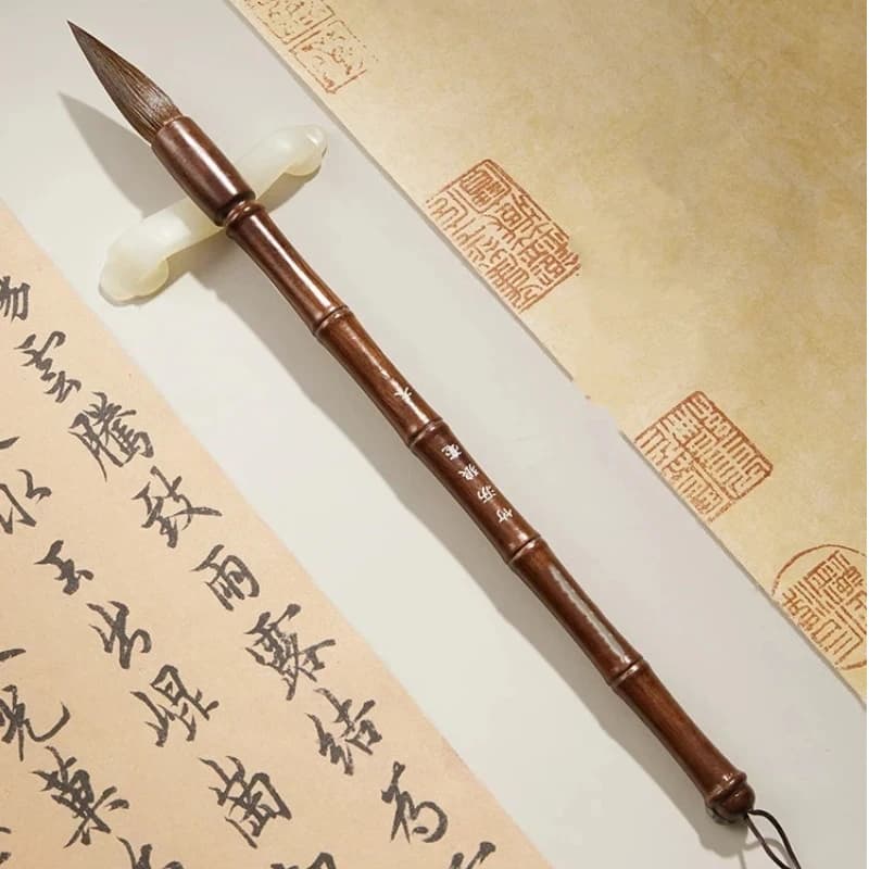 Professional Weasel Hair Running Script Calligraphy Brush Set Medium Size for Beginners Adults Practice Tracing Copying Art