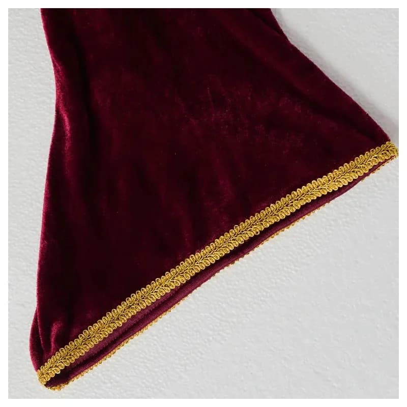 CyCosplay Anime Rapunzel Madre Gothel Abito bordeaux Palazzo Gonna lunga vintage Cintura Costume Carnevale di Halloween Costume per adulti