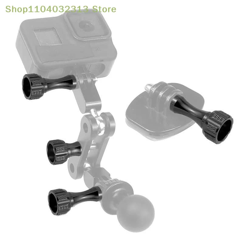 Set di 3 viti a pollice in alluminio (2 corte + 1 lunga) per custodie 7 6 5 4 Yi 4K Sjcam SJ4000 H9 e accessori per treppiedi