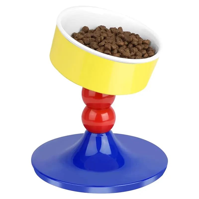 LLCS-Pet Bowl Ciotola per animali domestici con altezza e angolazione regolabili, ciotola per cibo per gatti e cani di piccola taglia