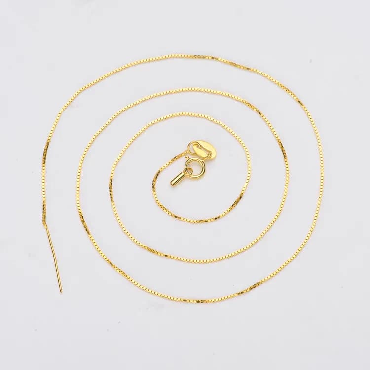 Catena lunga all'ingrosso della collana dell'argento sterlina 925 di 45cm 18 pollici, 10pcs/lot