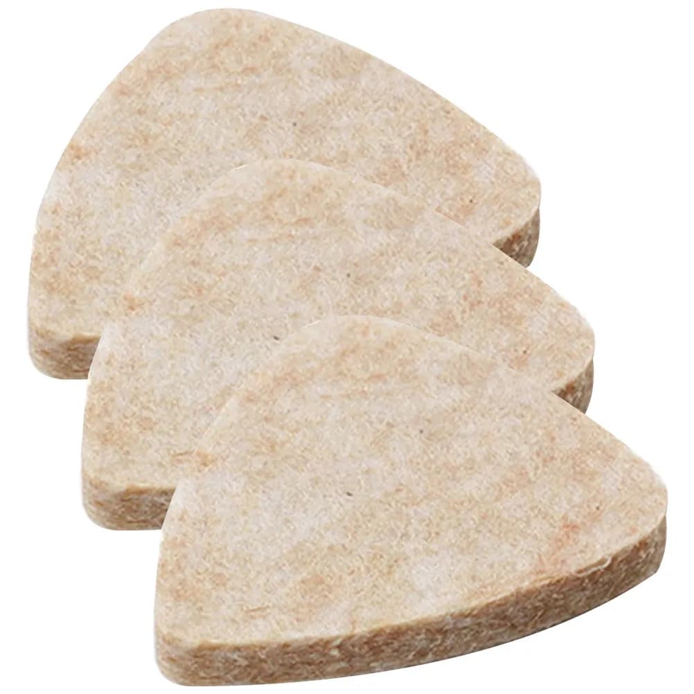 Set di 3 Plettri per Chitarra in Feltro di Lana, Materiale Premium Indeformabile, Accessori Portatili per Praticare, Suonare e Regalare
