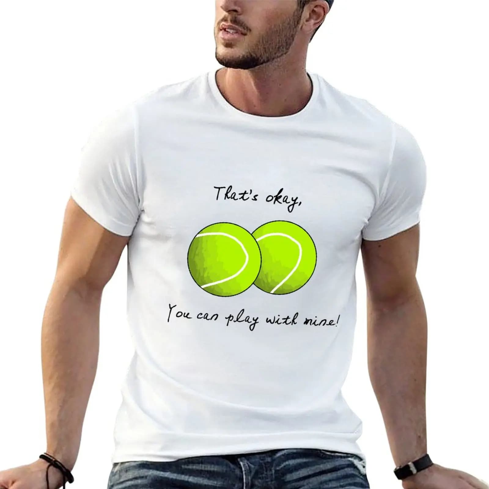 Tennis Balls Max And Paddy T-Shirt Casual Daily Wear Short Sleeve Top