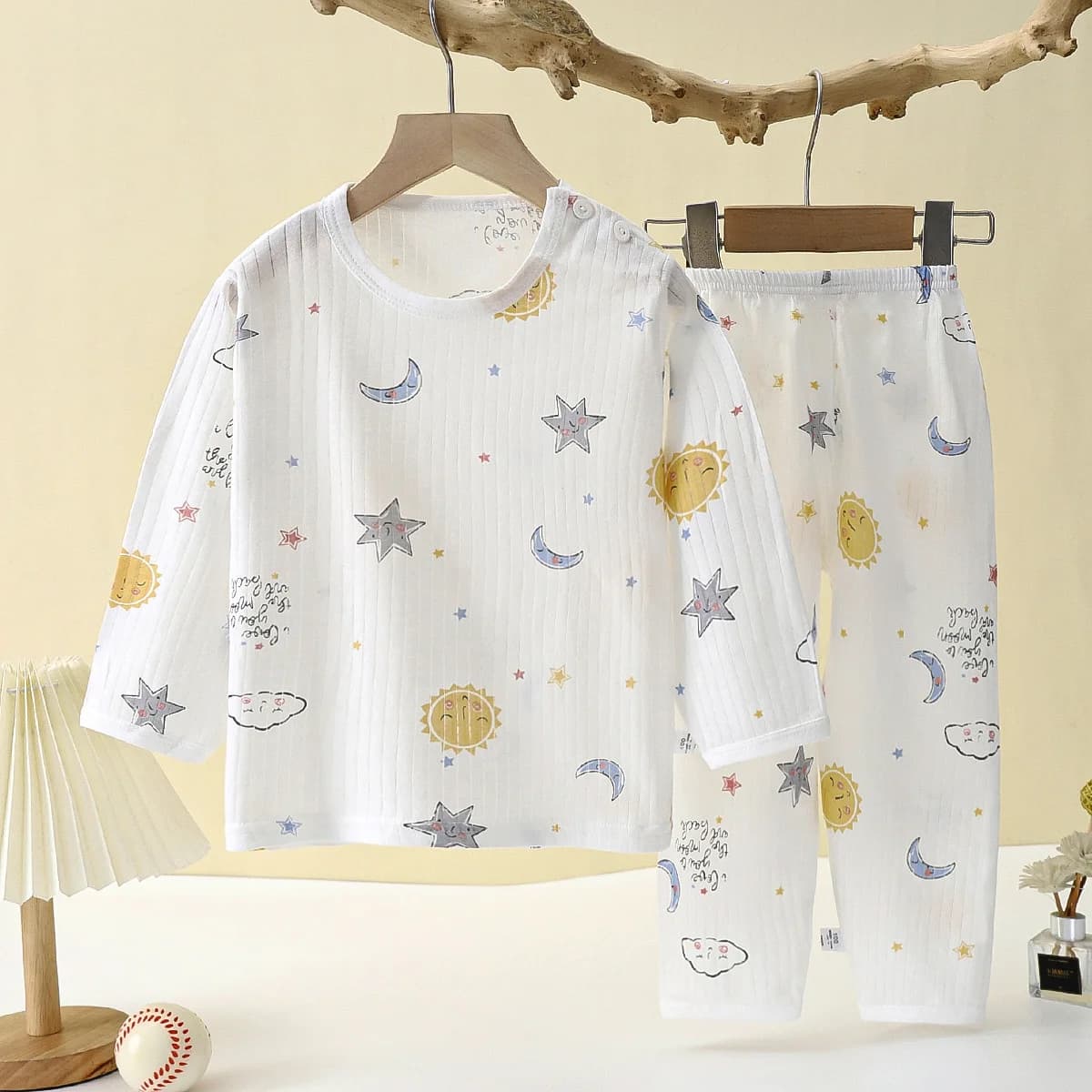 2025 New summer clothes for children Children's home dress Set Pijami for girls of long sleeved boys Subtle section Children's pyjamas Clothes