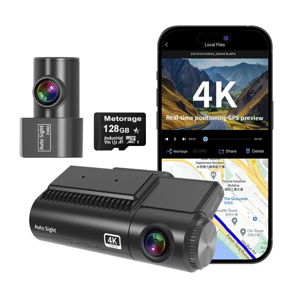 Starvis 2 Con GPS WIFI Protezione del riscaldamento Monitoraggio del parcheggio Dashcam per auto 4k Scatola nera HDR WDR Registratore di guida trasparente Telecamera per auto