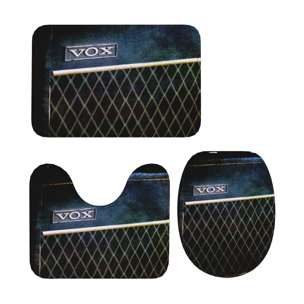 Vox AC30 Amplificatore 3 pezzi Tappetino da bagno Set da bagno Copri coperchio WC Decorazioni per la casa Tappeto antiscivolo