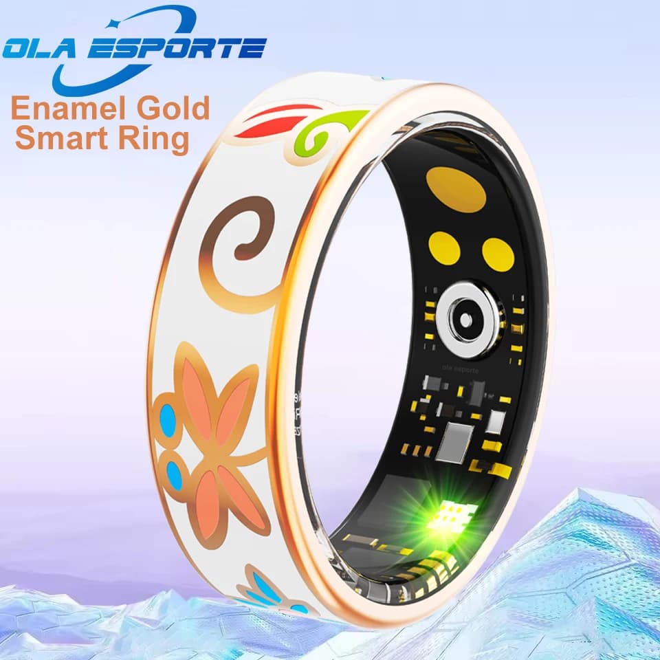 New Handmade Slurry Smart Ring for Women Sleep Monitor Blood Oxygen Measurement SmartRing Multi-sport Mode for Blood Pressure