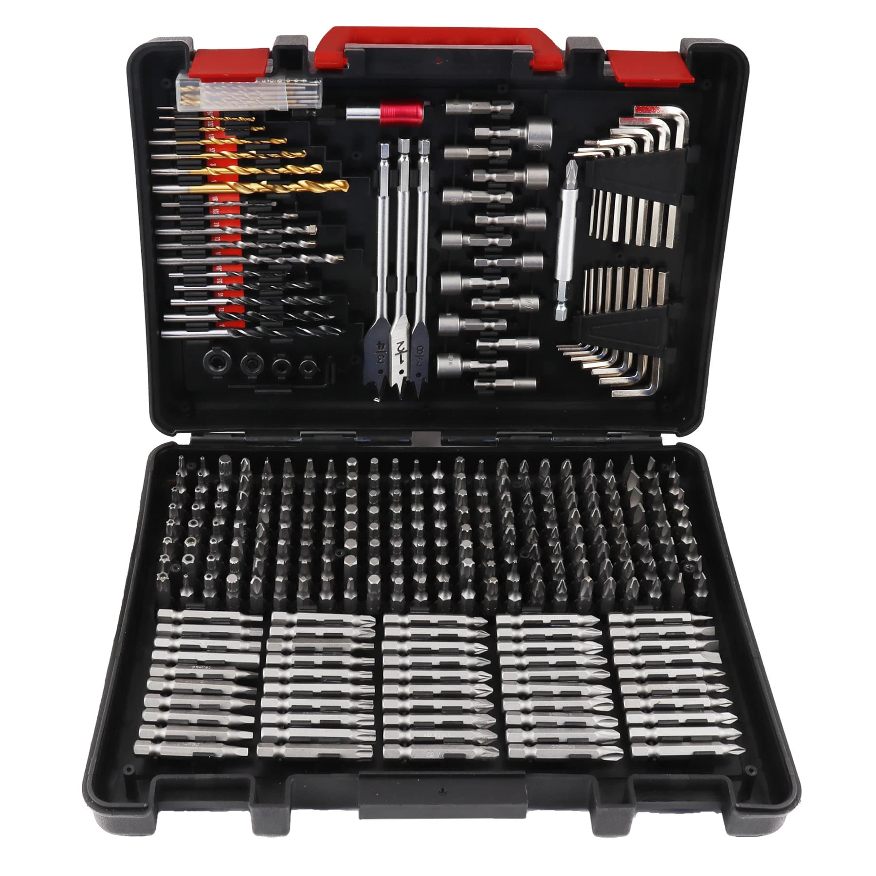 Tool Set Multifunction 318 Pieces, Kit with Screwdrivers and Drill Tips