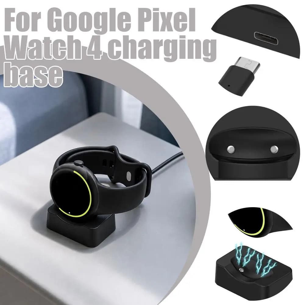 New Mini Portable Magnetic USB C Fast Charger Dock Station For Google Pixel Watch 4 Compact Desktop Travel Accessories