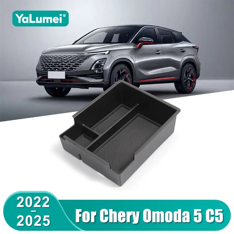 Per Chery Omoda 5 C5 (Versione a Benzina) 2022 2023 2024 2025: Organizer/Vassoio Contenitore per Bracciolo Centrale Auto, Accessori